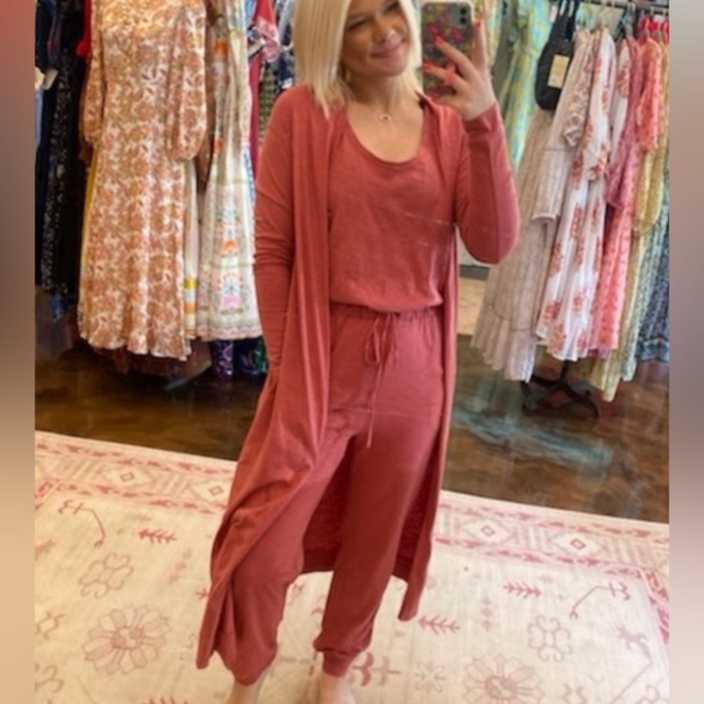 Three Bird Nest Terracotta Joggers